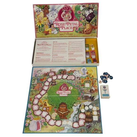 Vintage 1984 Rose Petal Place Magical Teardrops Board Game Parker Brothers - Picture 2 of 7
